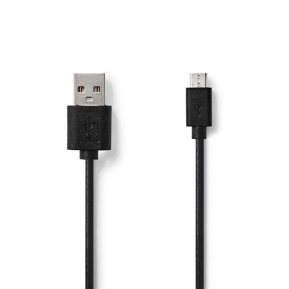 Cable Usb | Usb 2.0 | Usb-A Macho | Usb Micro-B Macho | 11 W | 480 Mbps | Niquelado | 2.00 M | Redon