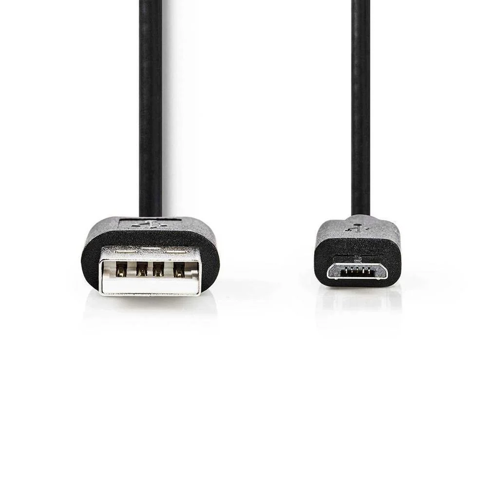 Cable Usb | Usb 2.0 | Usb-A Macho | Usb Micro-B Macho | 11 W | 480 Mbps | Niquelado | 2.00 M | Redon