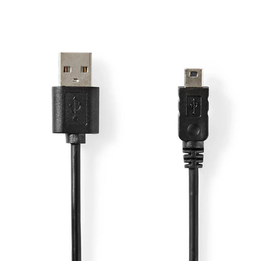 Cable Usb | Usb 2.0 | Usb-A Macho | Usb Mini-B 5 Pin Macho | 5.5 W | 480 Mbps | Niquelado | 2.00 M |