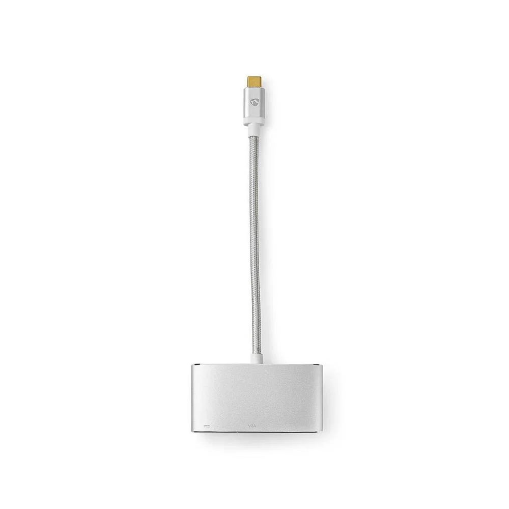 Adaptador de Múltiples Puertos Usb | Usb 3.2 Gen 1 | Usb-C Macho | Usb-A Hembra / Usb-C Hembra / V