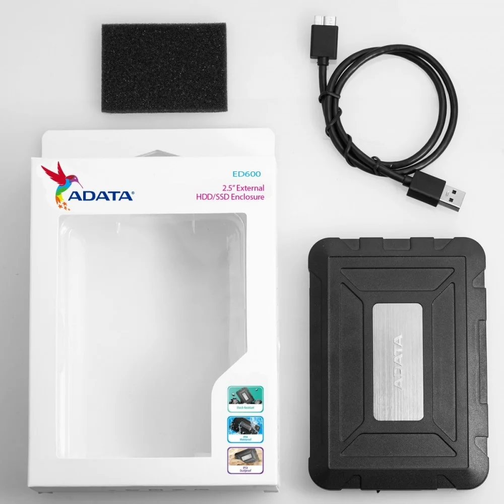 Adata Ed600 - Storage Enclosure - Sata 6gb/S - Usb 3.0