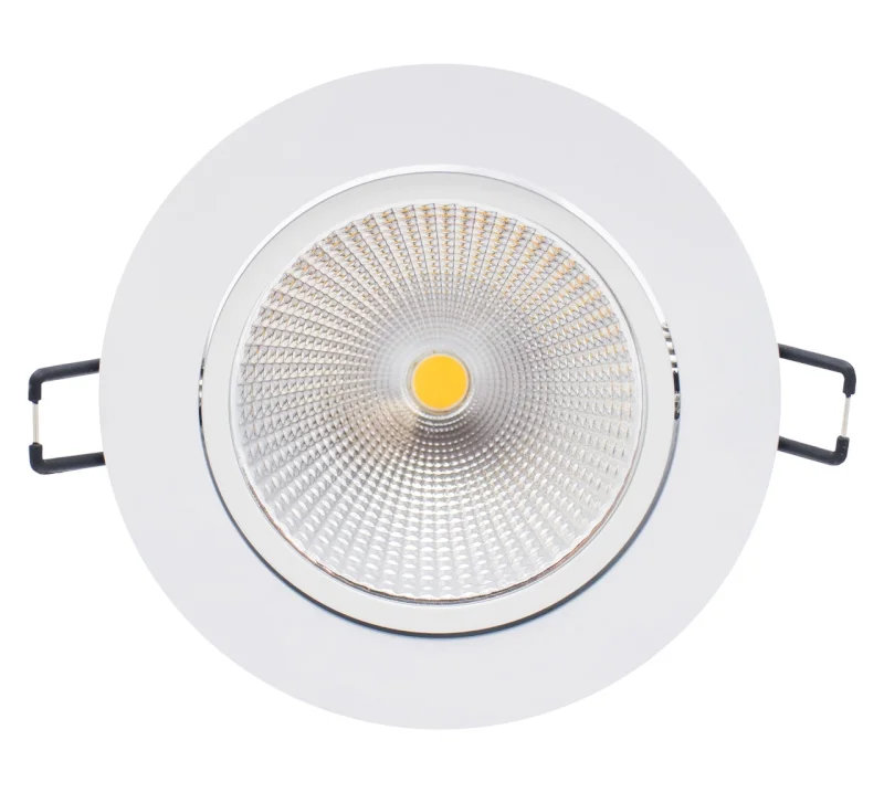 Downlight LED 7w 3000k Redondo Branco Basculante