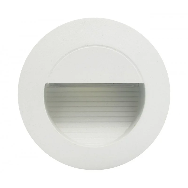 Aplique LED Empotrable Redondo 3w 3000k Blanco