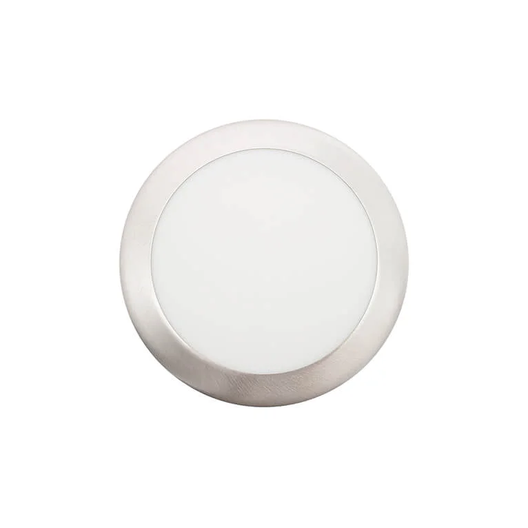 LED PAINEL REDONDO NIQUEL 18W 3000K