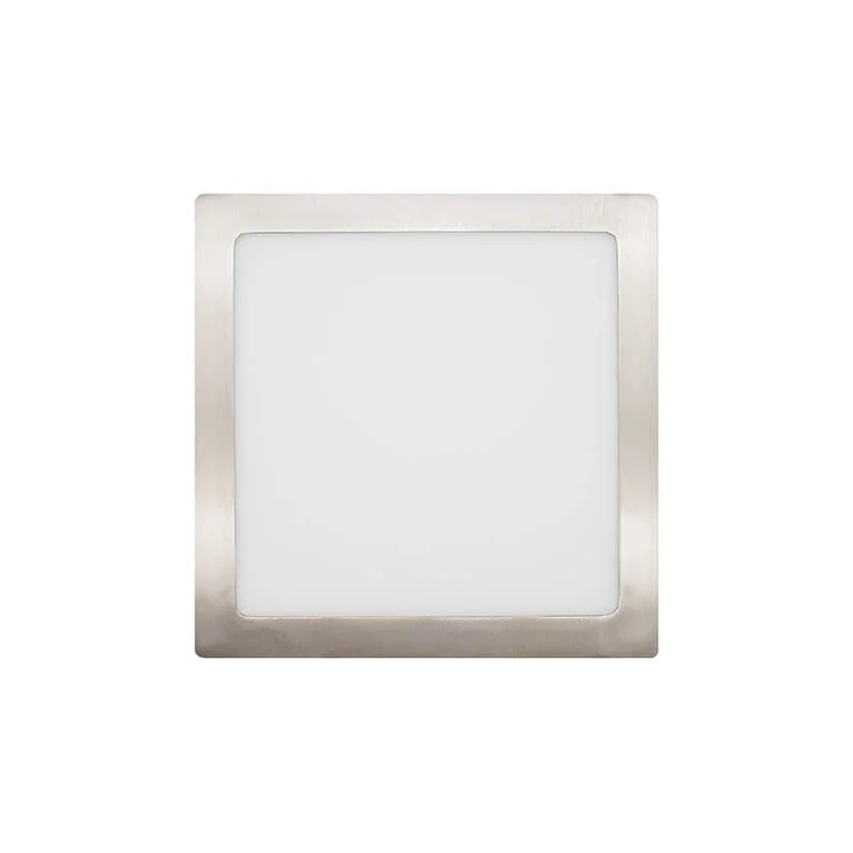 Led Painel Saliente Quadrado Niquel 12w 6000k