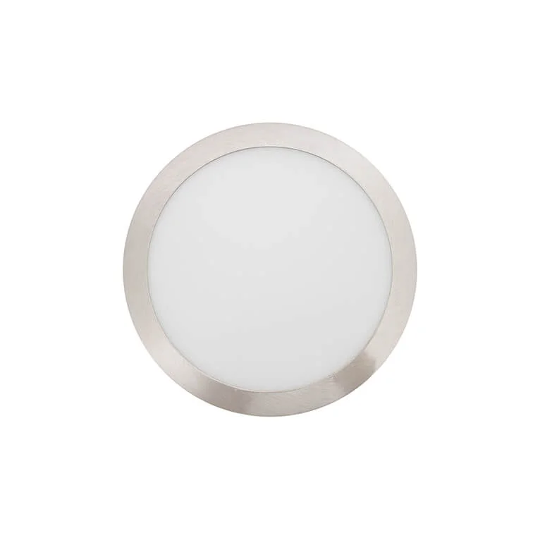 Painel LED 18w 4000k Saliente Redondo Níquel