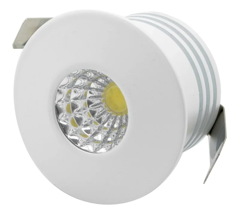 Mini Spot LED 1w 4000k Redondo Branco