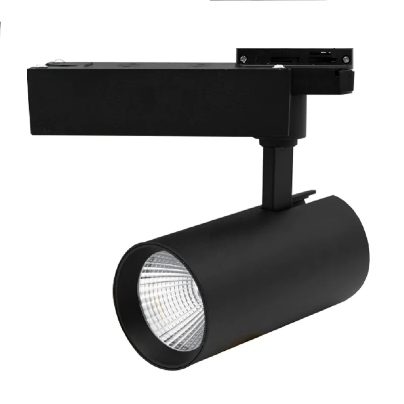 Projetor LED Zled 30w 4000k Preto  P/ Calha Monofásica/1 Circuíto