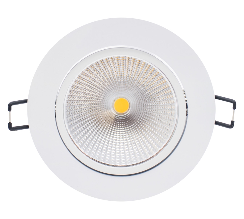 Foco LED Redondo Branco Orientavel Ip20 7w 4000k