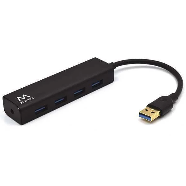 Ewent EW1136 HUB 4 portas USB3.0 Preto