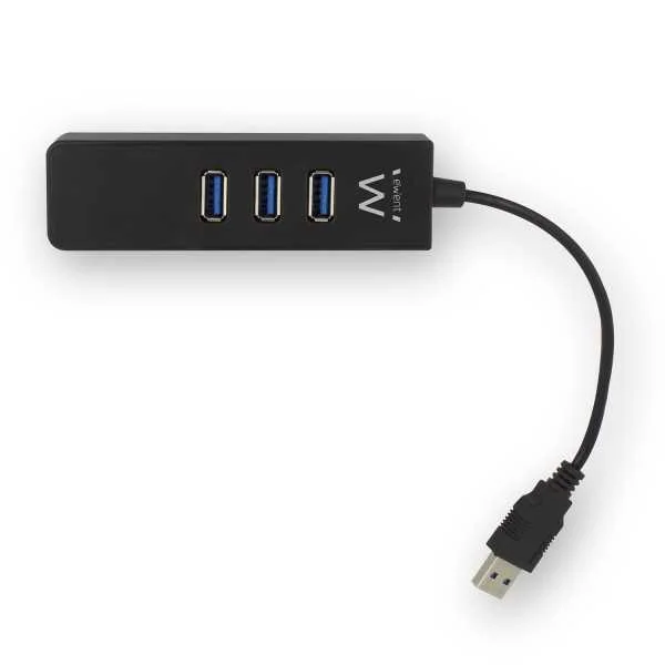Ewent Hub Usb3.1 Gen 1 3 Port + 1 Port Gigabit La.