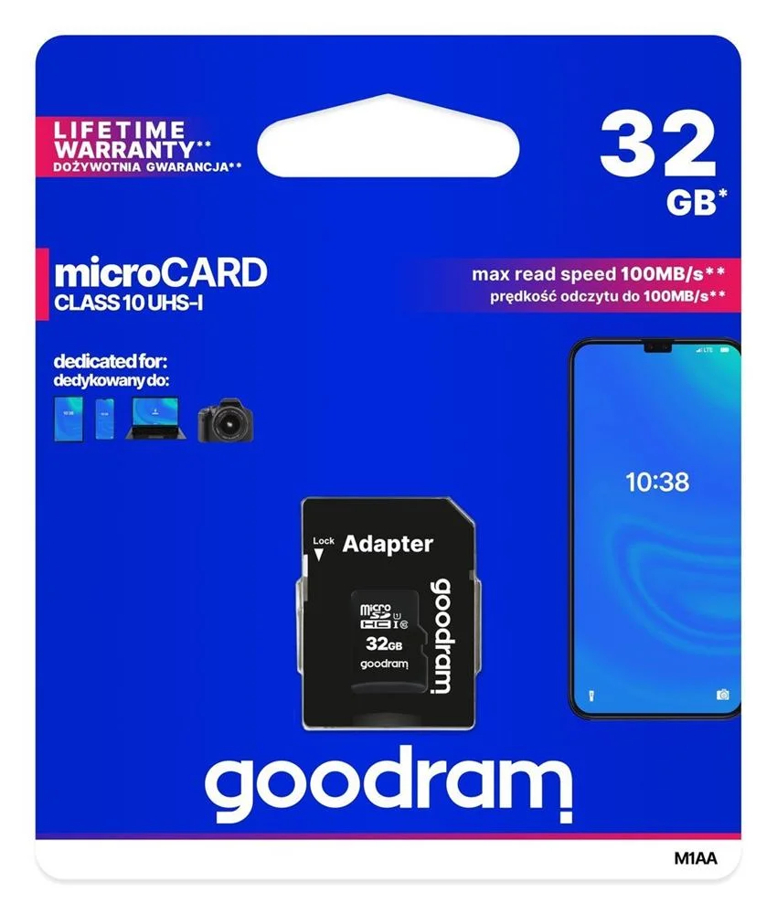 Cartão Micro Sd Goodram M1AA Preto