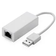 Adaptador Usb 2.0 Rj45 10/100mbps Lan, Blanco, 0..
