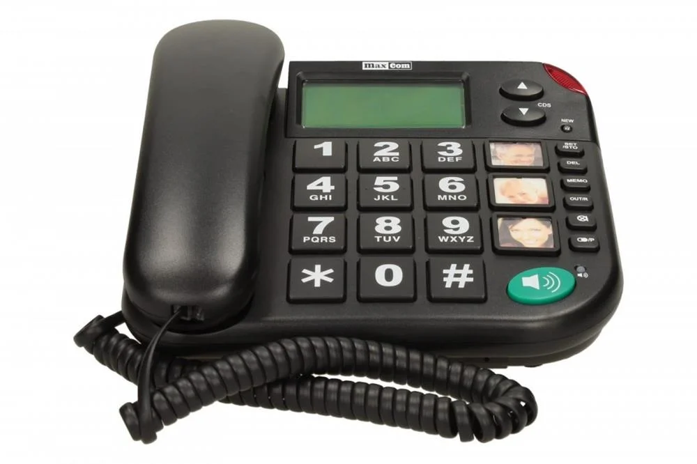 Teléfono Fijo Maxcom Kxt480 Negro