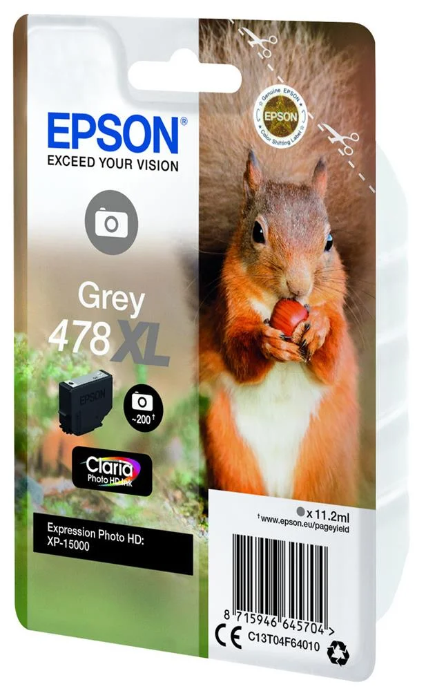 Tinteiro de Tinta Original Epson C13t04f64010 Cinzento 