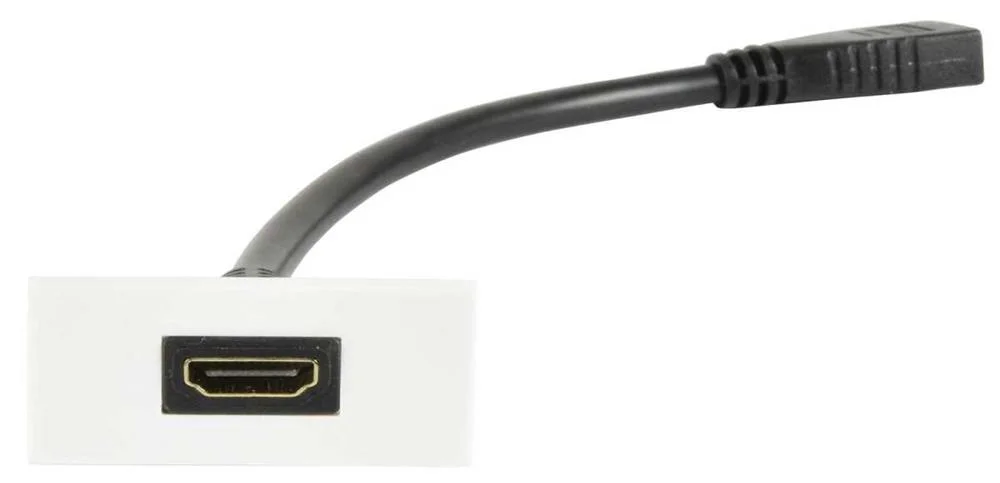 Conetor Hdmi Macho P/ Hdmi Femea P/Painel Ligaçao