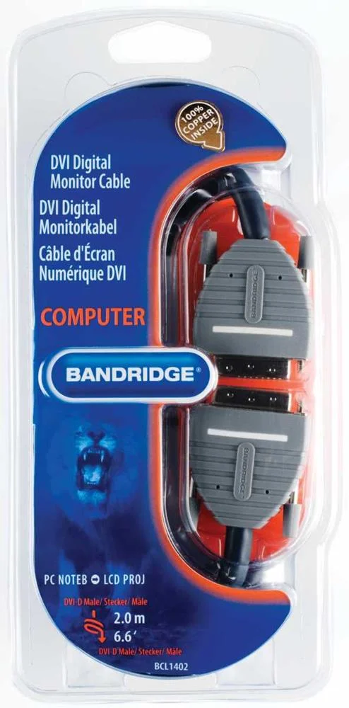 Cabo para Monitor Digital DVI 2.0 m
