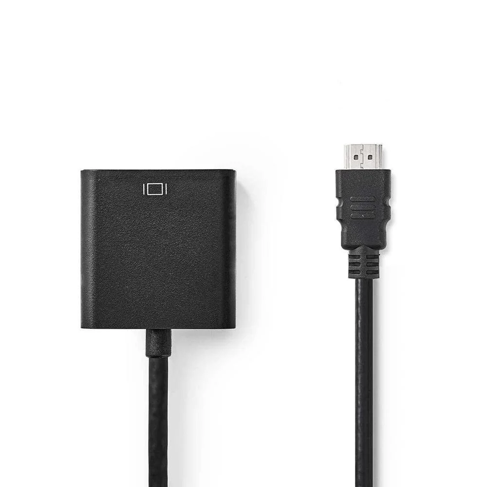 Adaptador Hdmi para Vga com Audio Preto