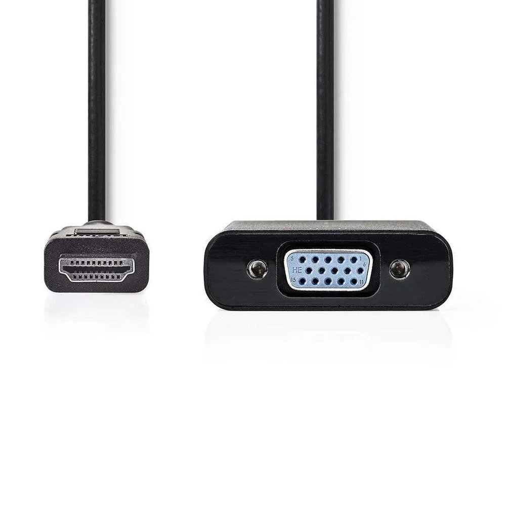 Adaptador Hdmi para Vga com Audio Preto