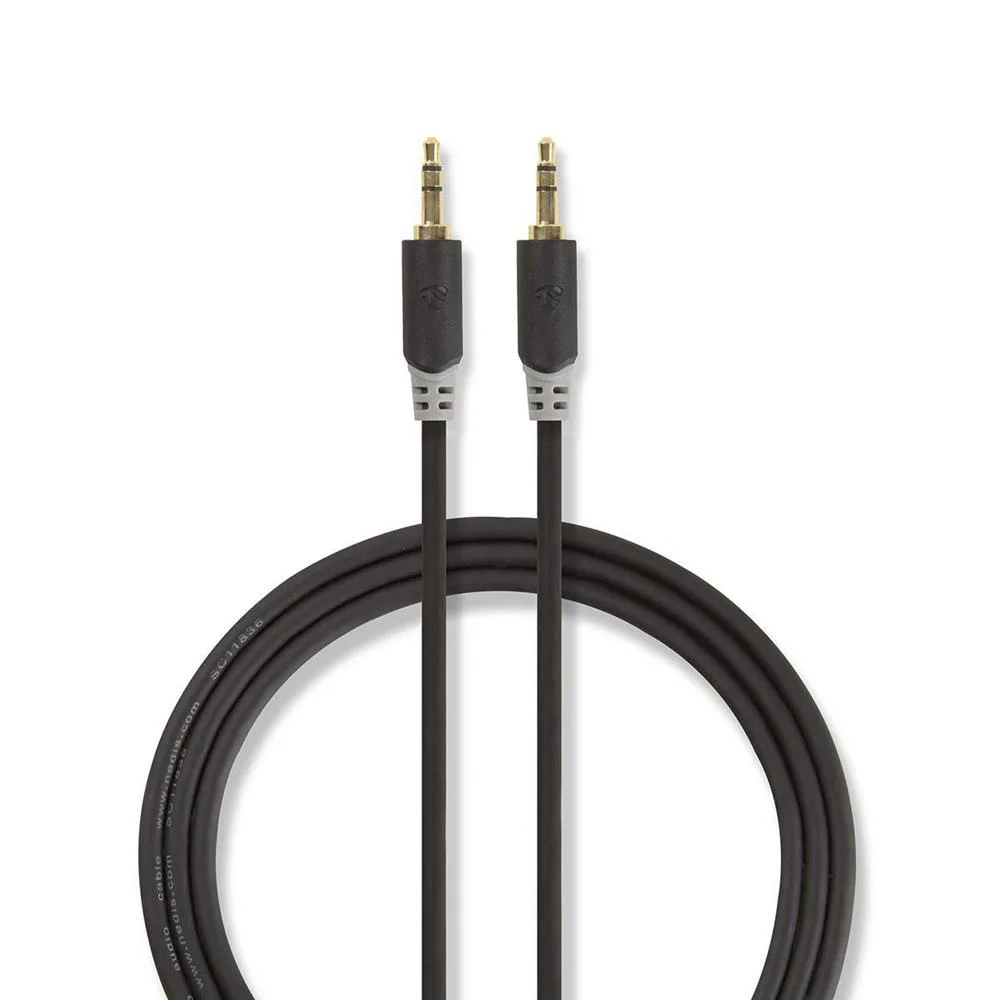 Cabo de Áudio Stereo  3,5mm Macho  3,5mm Macho  2m