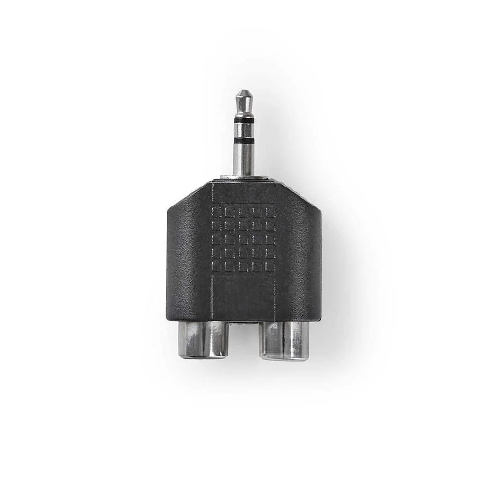 Adaptador de Áudio Estéreo  3,5 Mm Macho - 2x Rc.