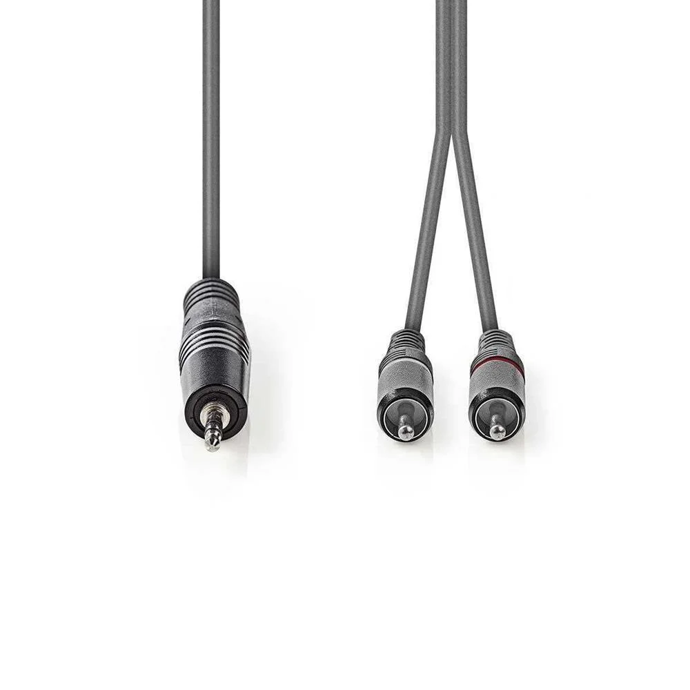 Cabo De Áudio Estéreo  Macho De 3,5 Mm - 2x Rca .