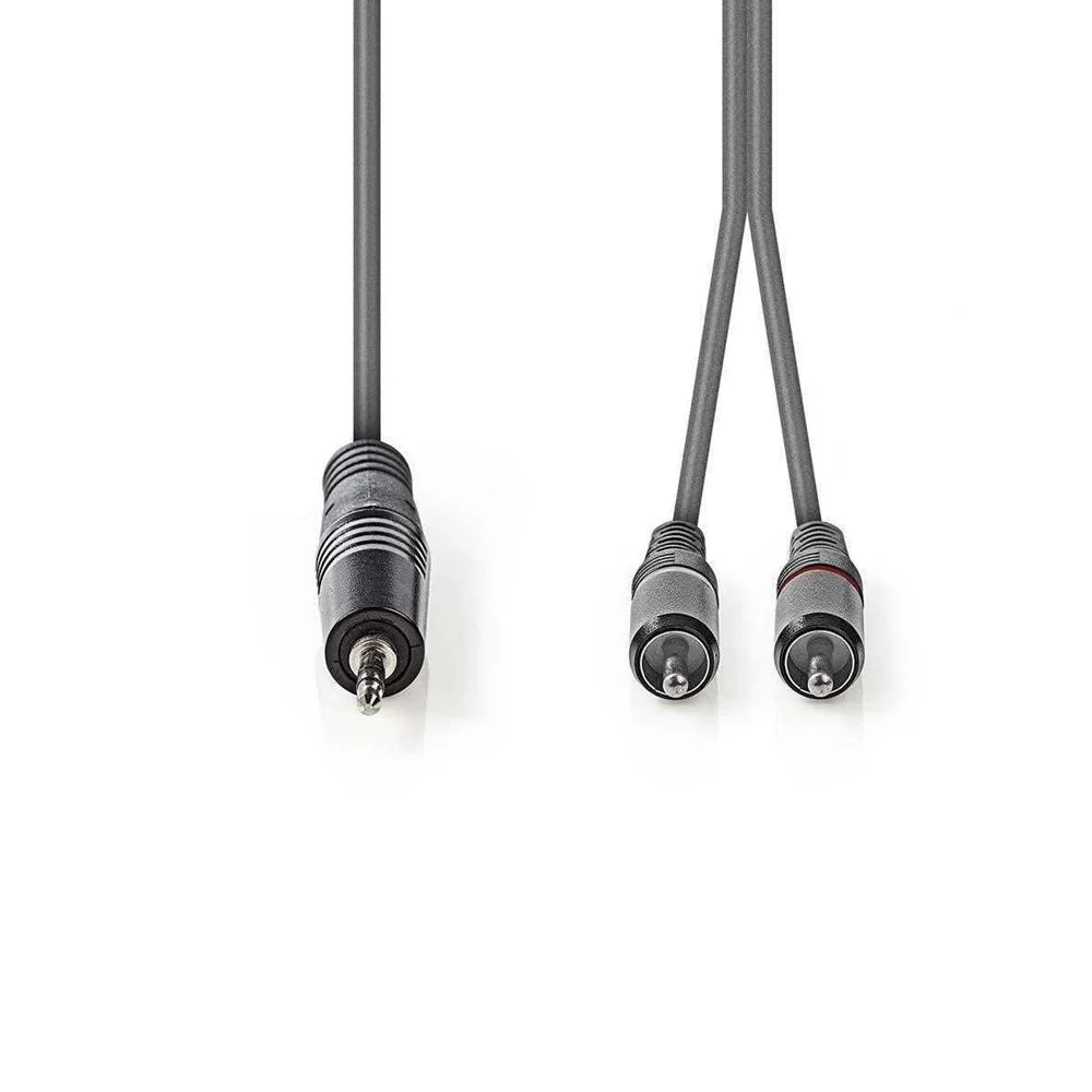 Cabo De Áudio Estéreo  Macho De 3,5 Mm - 2x Rca .