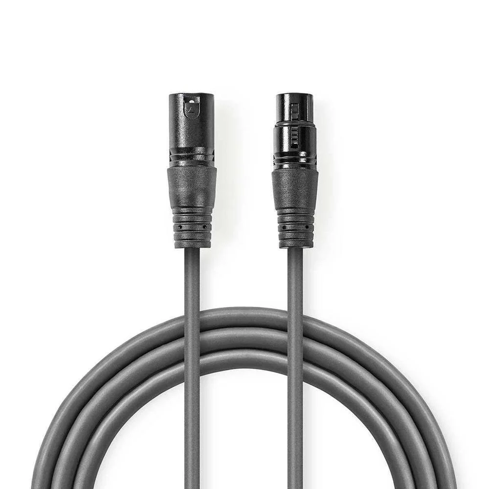 Cabo de Áudio Xlr Compensado 3 Pinos Xlr Macho
