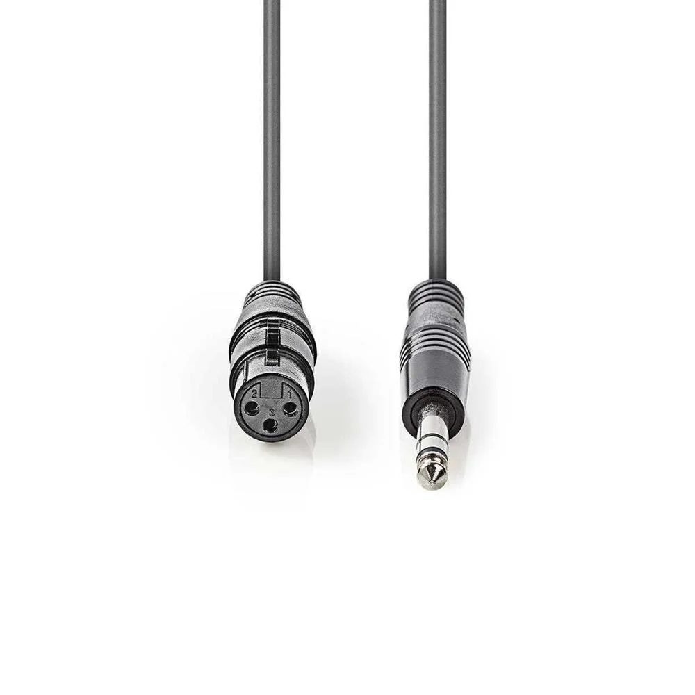 Cabo de Áudio XLR Compensado | XLR macho de 3 pin.