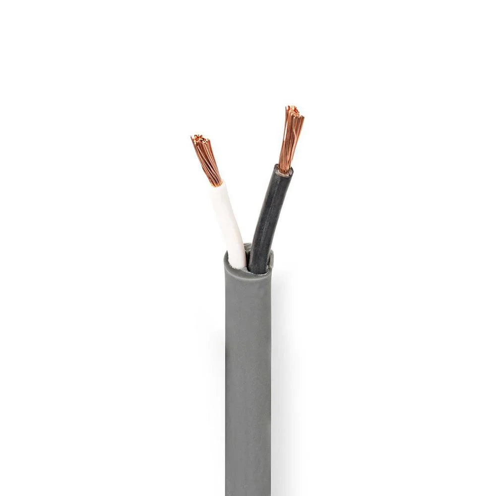 Cable de Altavoz | 2x 2.50 Mm² | Cobre | 100.0 M | Redondo | Pvc | Gris Oscuro | Bobina