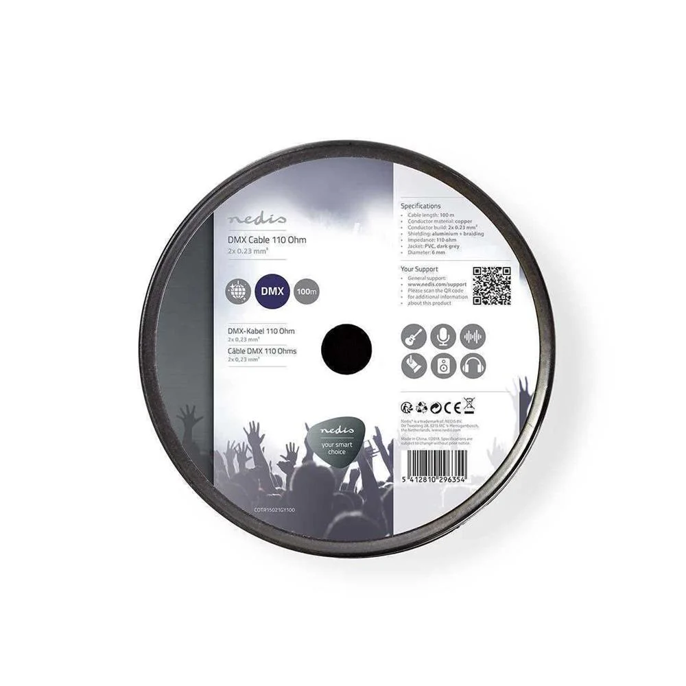 Cable Dmx de 110 Ohmios | 2x 0,23 Mm² | 100 M | E.