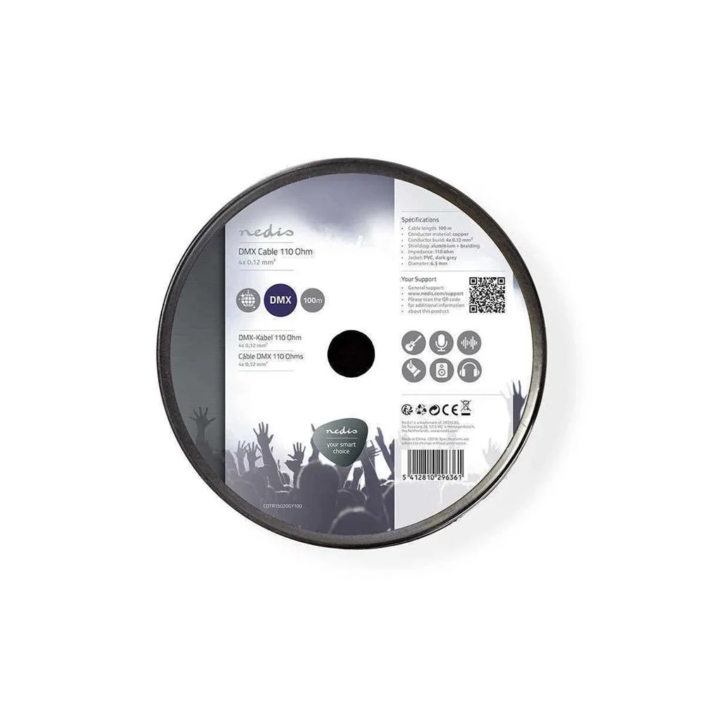 Cabo Dmx De 110 Ohms 4x0,12 Mm² 100 M
