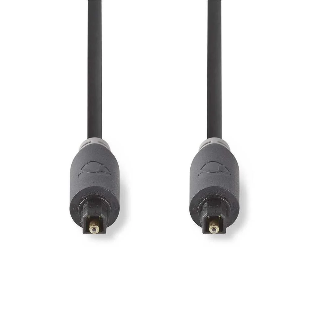 Cable de Audio Óptico | Toslink Male | Toslink Male | 2.00 M | Redondo | Pvc | Antracita | Caja