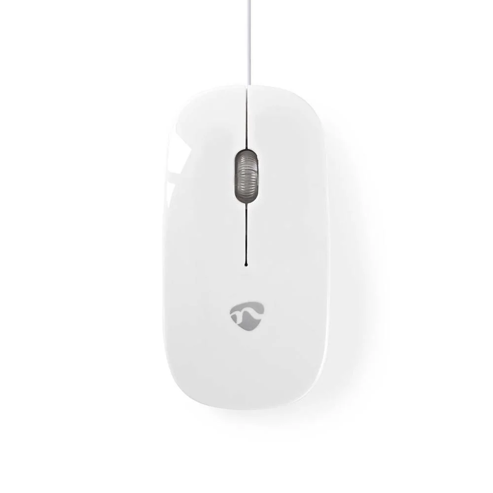 Rato Com Fio  1000 Dpi  3 Botões  Branco