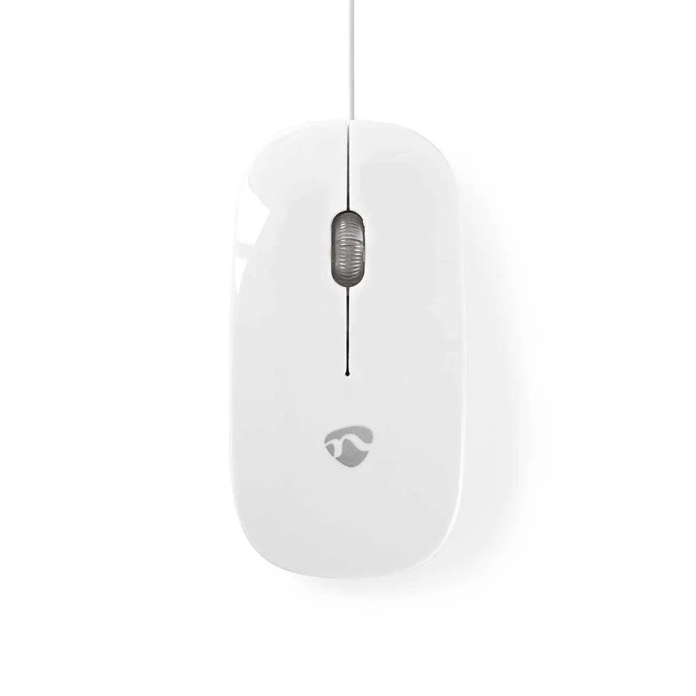 Rato Com Fio  1000 Dpi  3 Botões  Branco