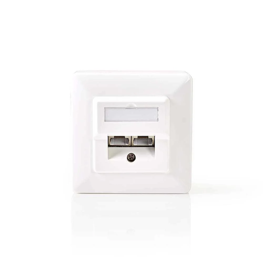 Caja de Conexiones de Pared | 2x Rj45 Hembra - Mo.