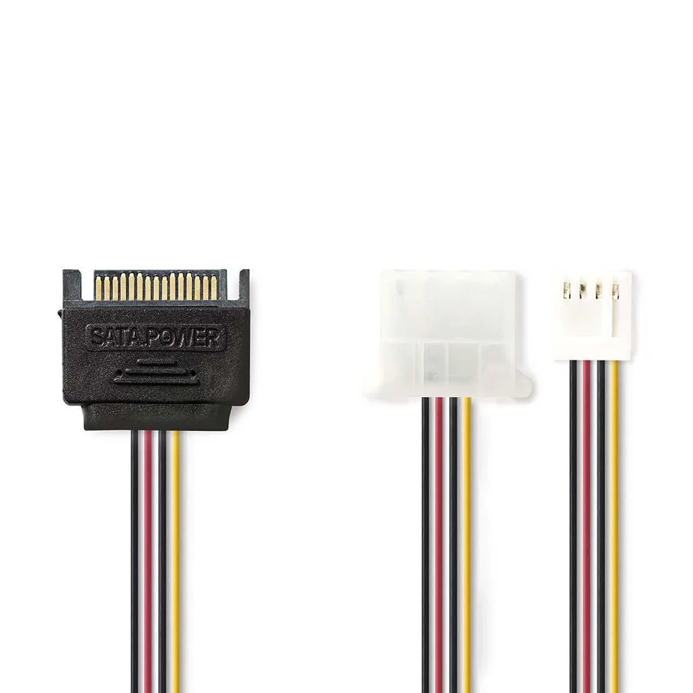Cabo de energia interno SATA 15 Pin macho - Molex