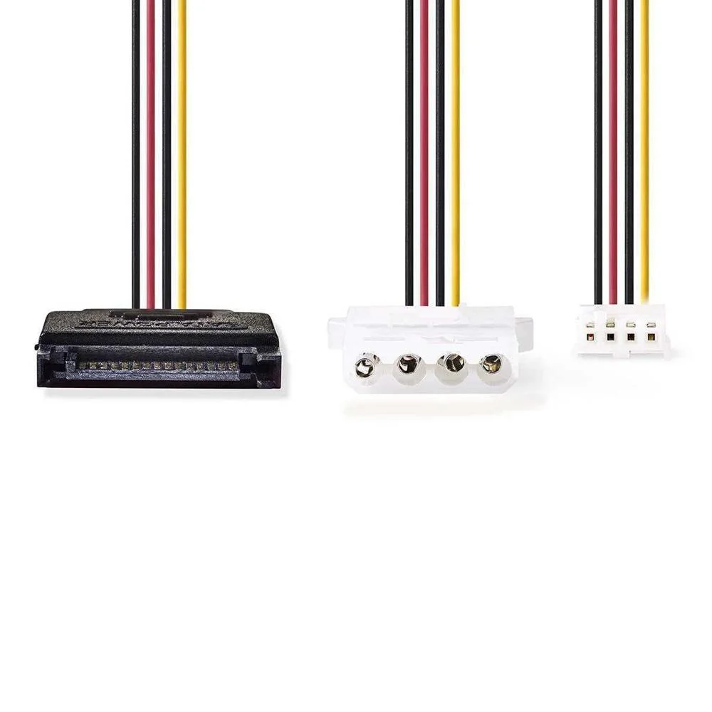 Cabo de energia interno SATA 15 Pin macho - Molex