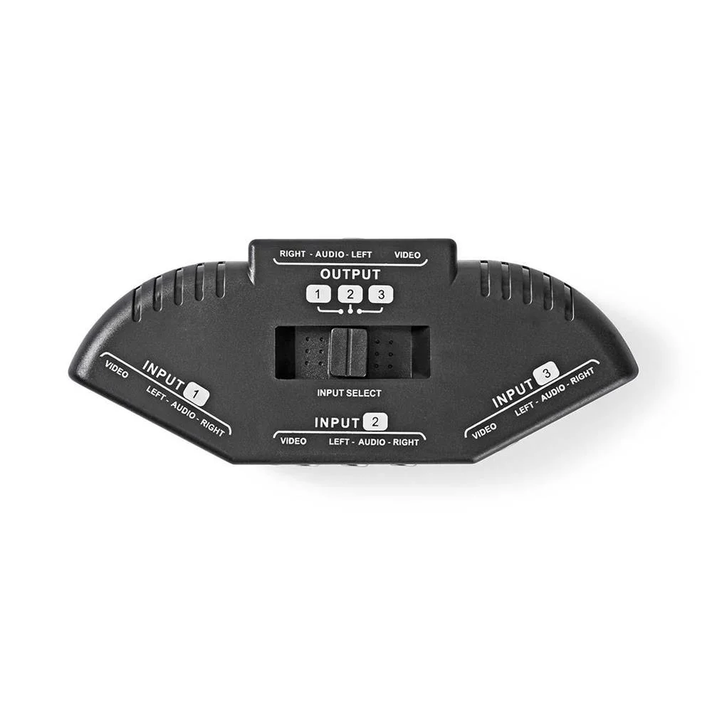 Comutador Av Com 3 Portas  3 Entradas Rca (rwy) .