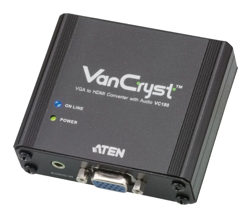 Conversor fêmea HDMI VGA - saída HDMI