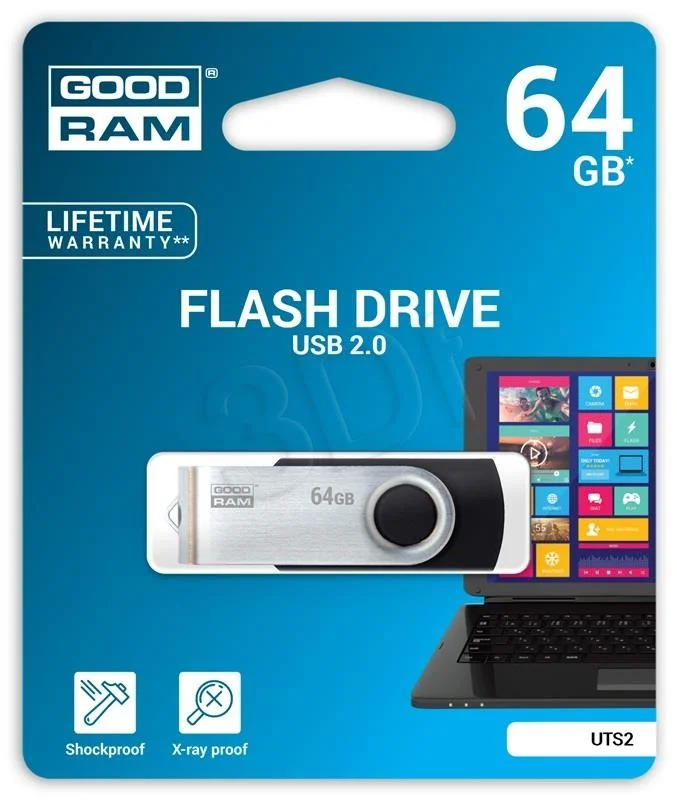 Pendrive Goodram Uts2 Usb 2.0 Negro