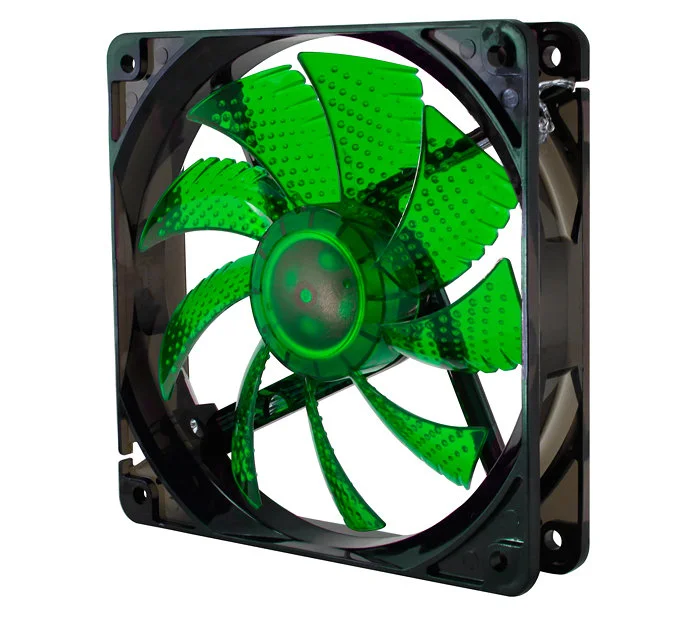 Cooler NOX Coolfan 120mm LED Green - NXCFAN120G