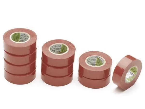Nitto - Insulation Tape - Red - 19 Mm X 10 M