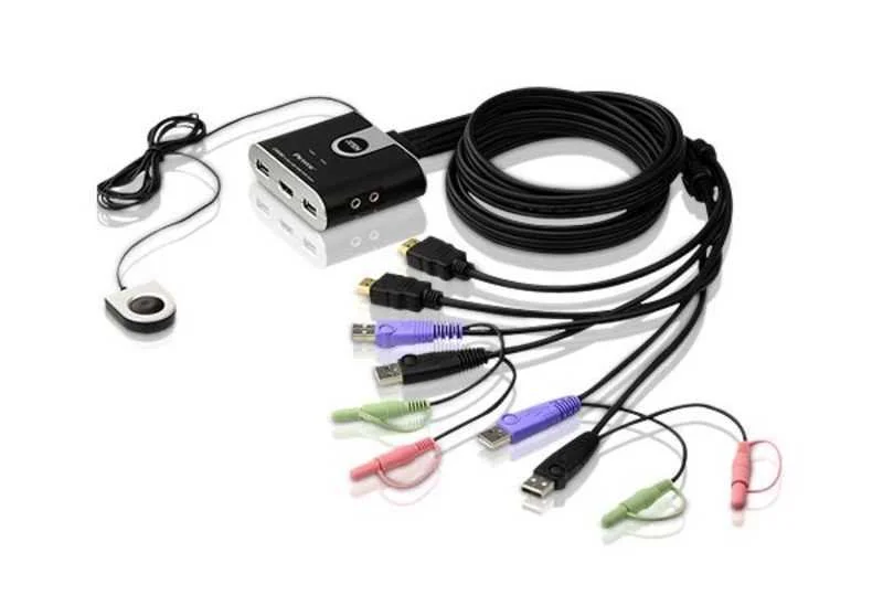 2-Port Kvm Switch Negro