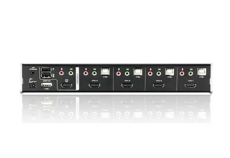 4-Port Kvm Switch Negro