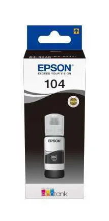 Recarga de Tinta Epson Serie 104 Preto (65ml) - Ecotank 27xx/4700