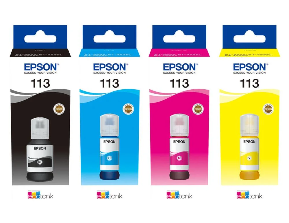 Recarga de Tinta Epson Serie 104 Preto (65ml) - Ecotank 27xx/4700