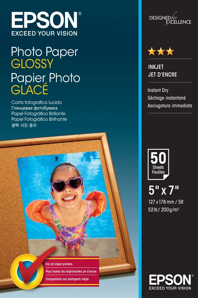 Papel Epson Photo Glossy 13x18cm 50f