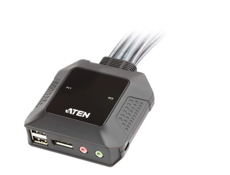 Comutador Kvm 2 Portas Usb/3.5mm