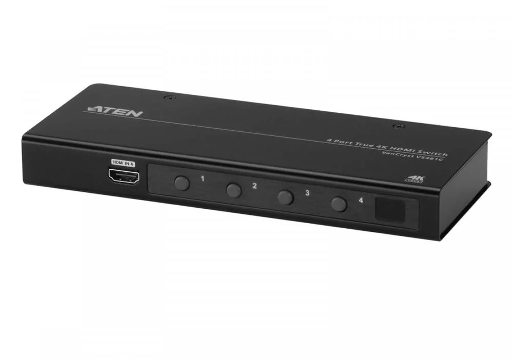 Conmutador Hdmi 4-Port True 4k Negro
